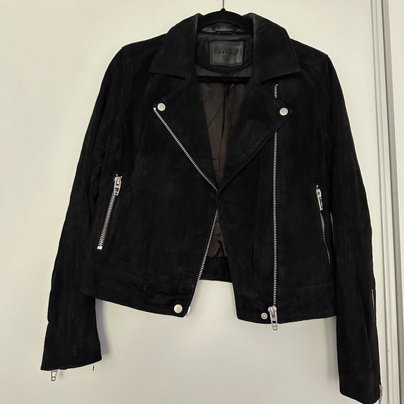Blank NYC black suede moto jacket. - Picture 1 of 6